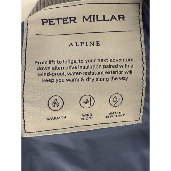 Peter Millar Mens Crown Crafted Wool Hybrid Cardigan Coat Jacket Sz Medium Navy - Picture 7 of 13